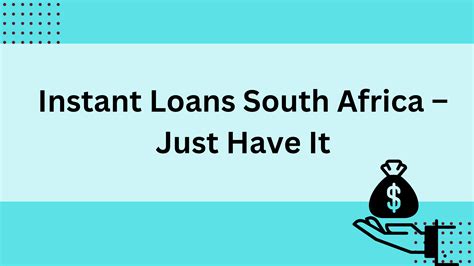 Instant Loans South Africa